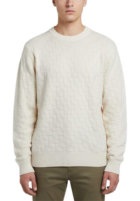 Crew neck jumper with relief detailing MASQ | sweaters | M5625 6510125